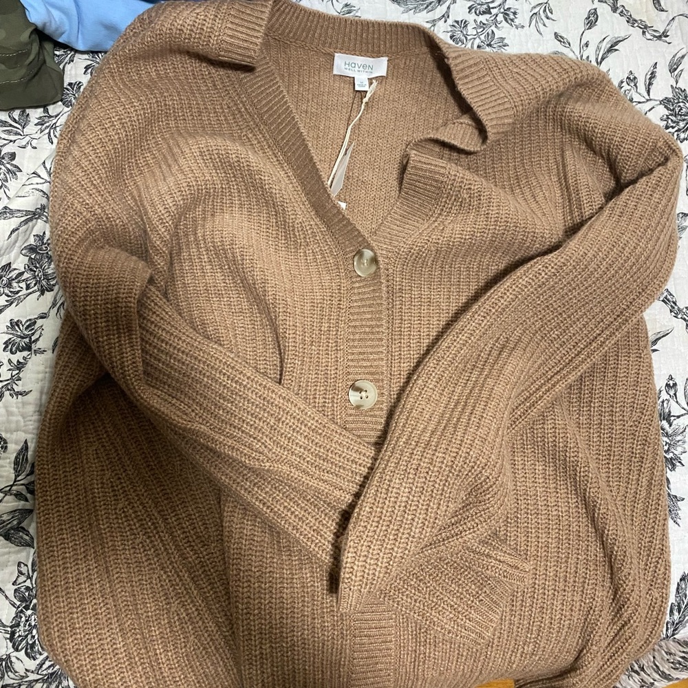 NWT Light Brown Cardigan